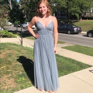 Jenny Yoo Ali Bridesmaid Dress- Mayan Blue